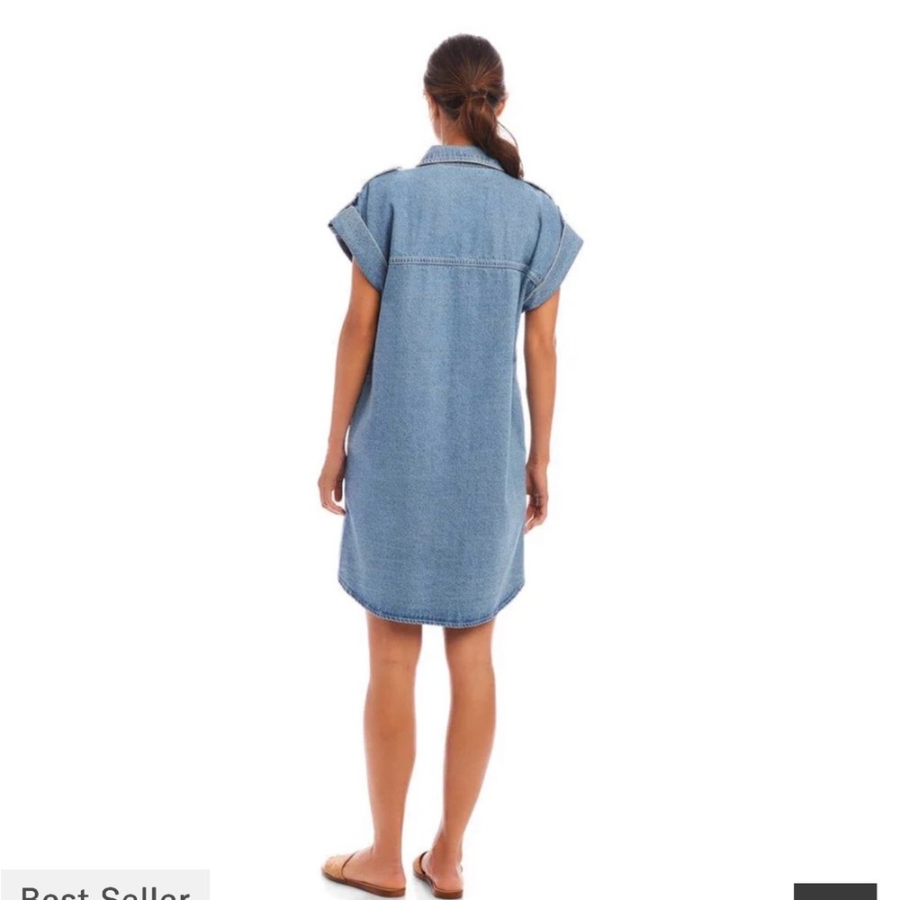 Karen Kane Blue Denim “Throw & Go” Dress - Picture 4 of 11